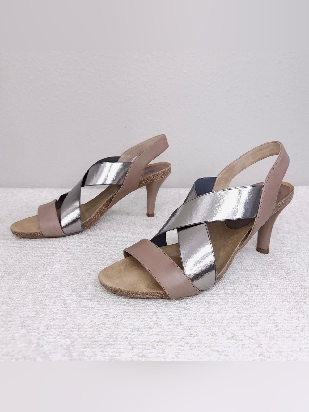 ANYI LU Bella Slingback Sandals Pumps Strappy Heels US 12